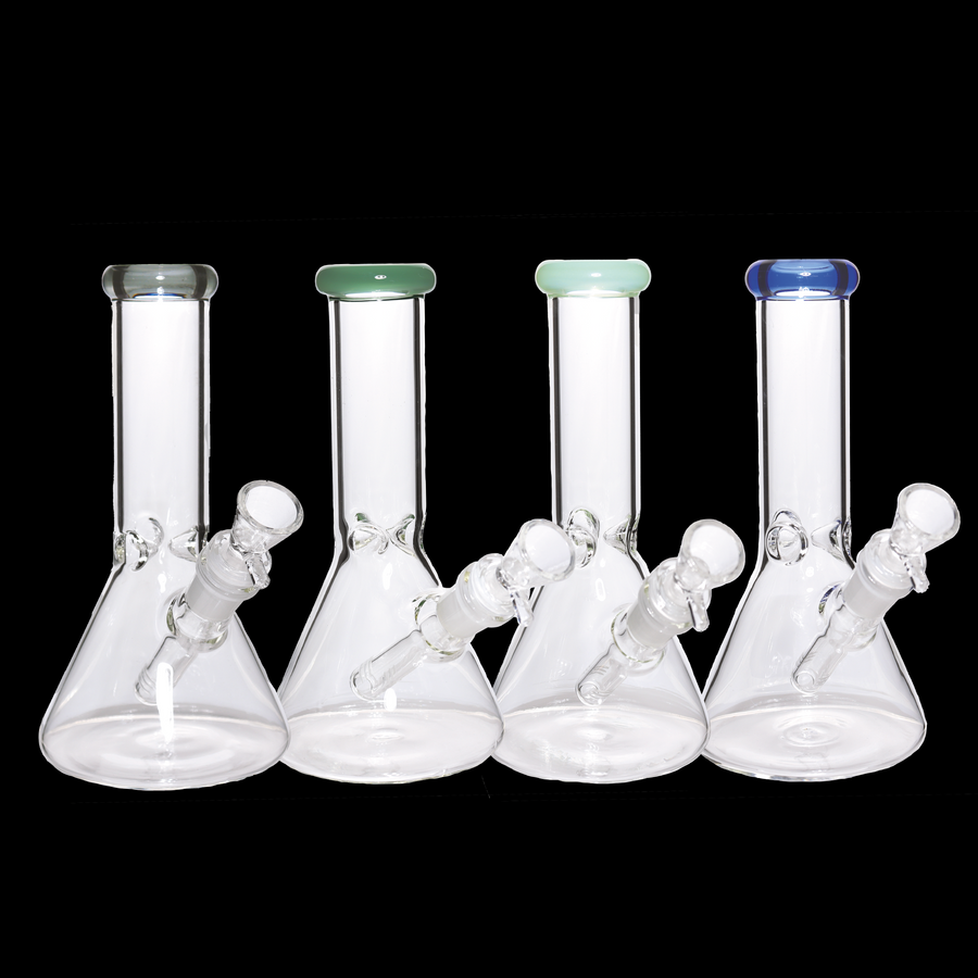 8 Inch Clear One-Tone Mini Glass Bong