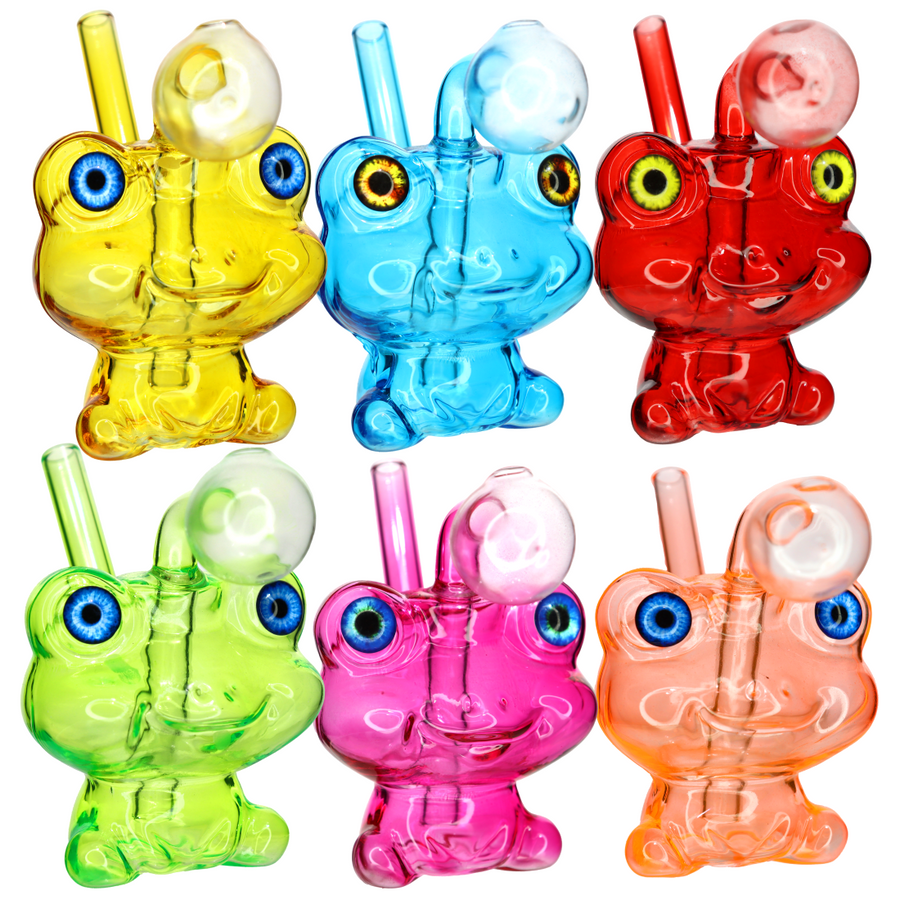Frog-Shaped Heavy Glass Oil Burner