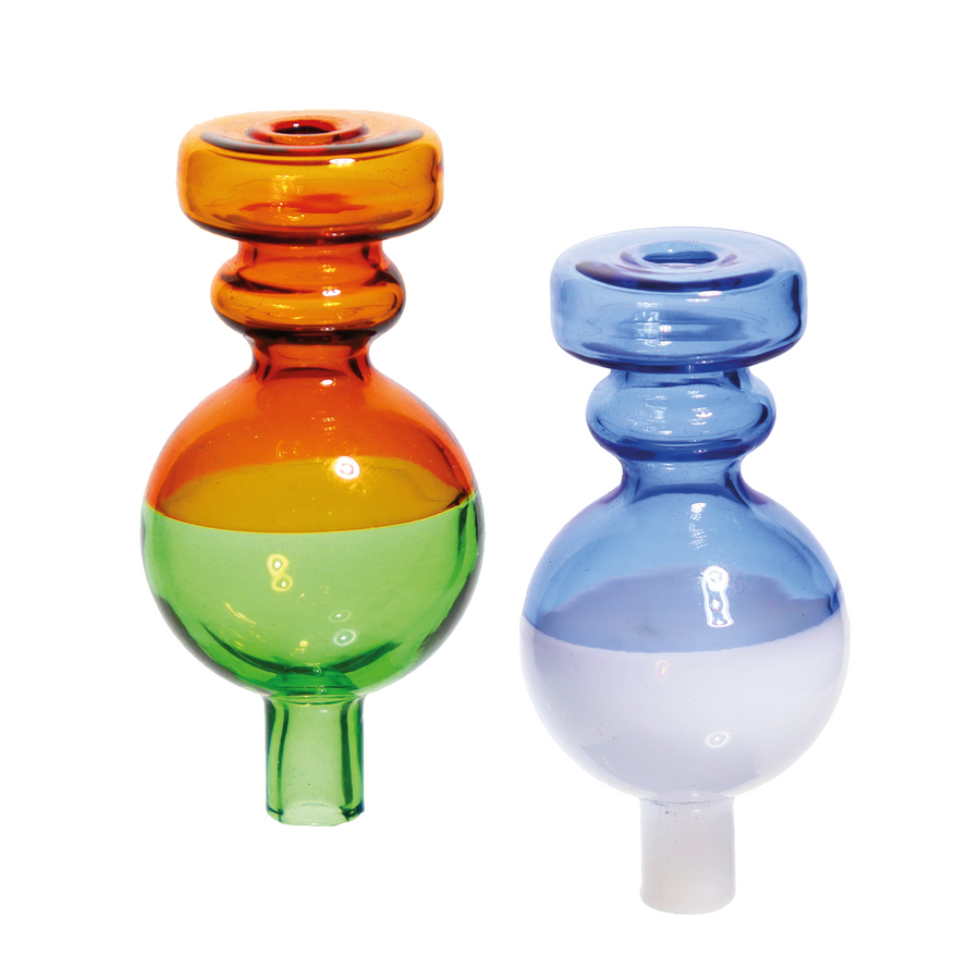 Double Color Ball Fancy Glass Carb Cap