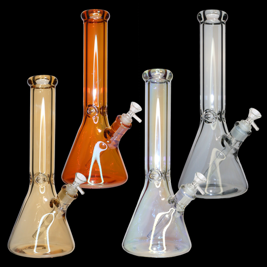 14" Classic Beaker Glass Water Pipe | Thick Heavy Glass