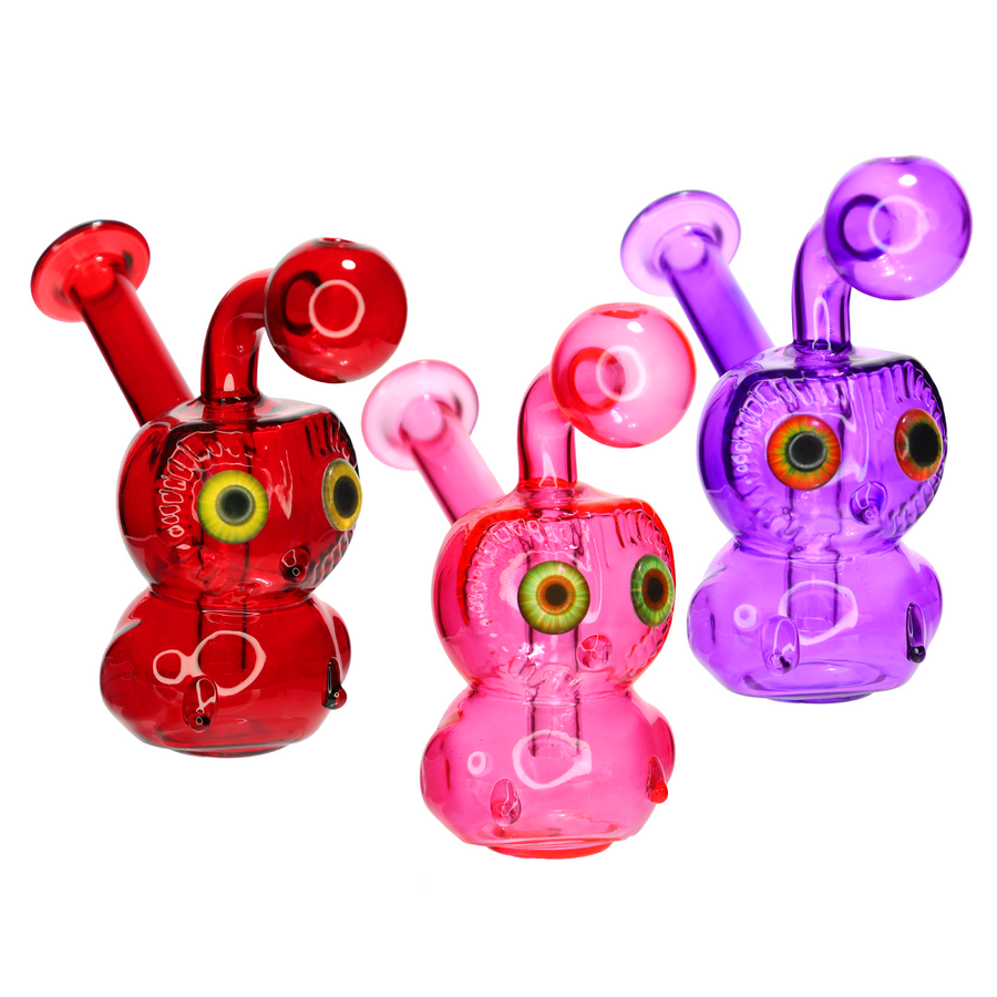 7 Inch Owl Design Oil Burner Water Pipe