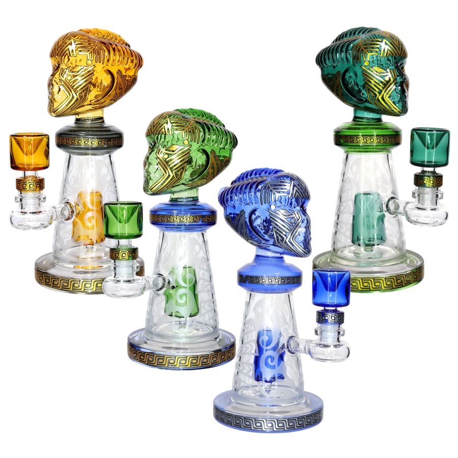 10 Inch Pharaoh Egyptian Luxury Glass Bong