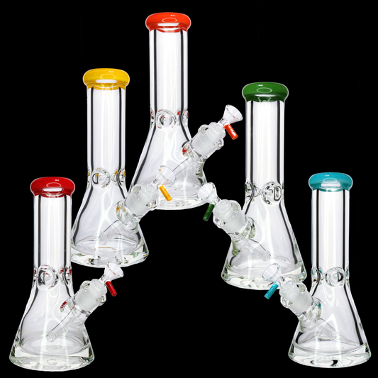 💪🔥 10” Heavy Duty Beaker Bong – 9MM Thick Glass Water Piped