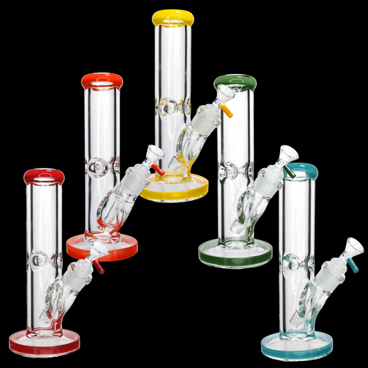💪🔥 10” Straight Tube Bong – 9MM Thick Glass w/ Extra Heavy Base