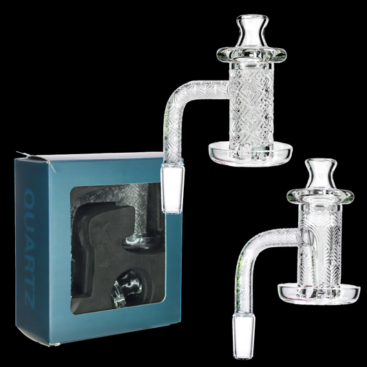 💎 BOX Quartz Fancy Banger Set – Premium Etched Nail w/ Glass Adapter | 14mm