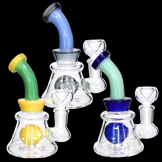 5” Mini Glass Bong – Compact and Colorful Water Pipe for Smoke Shops