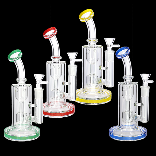 💎🔥 8” Percolator Bong – Compact Power w/ Smooth Filtration