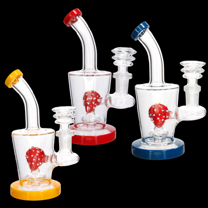 7" Strawberry Perc Rig | Heavy Glass Wholesale
