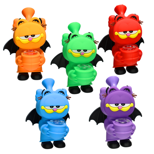 6 in - Garfield Cat Silicone Bong