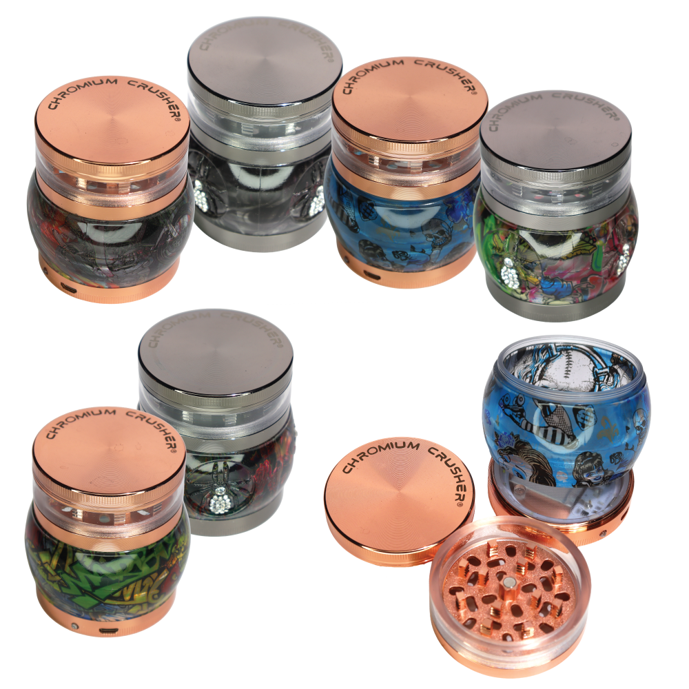 70437 Chromium Crusher Bling Bug Light-Up Grinder, 6-Piece