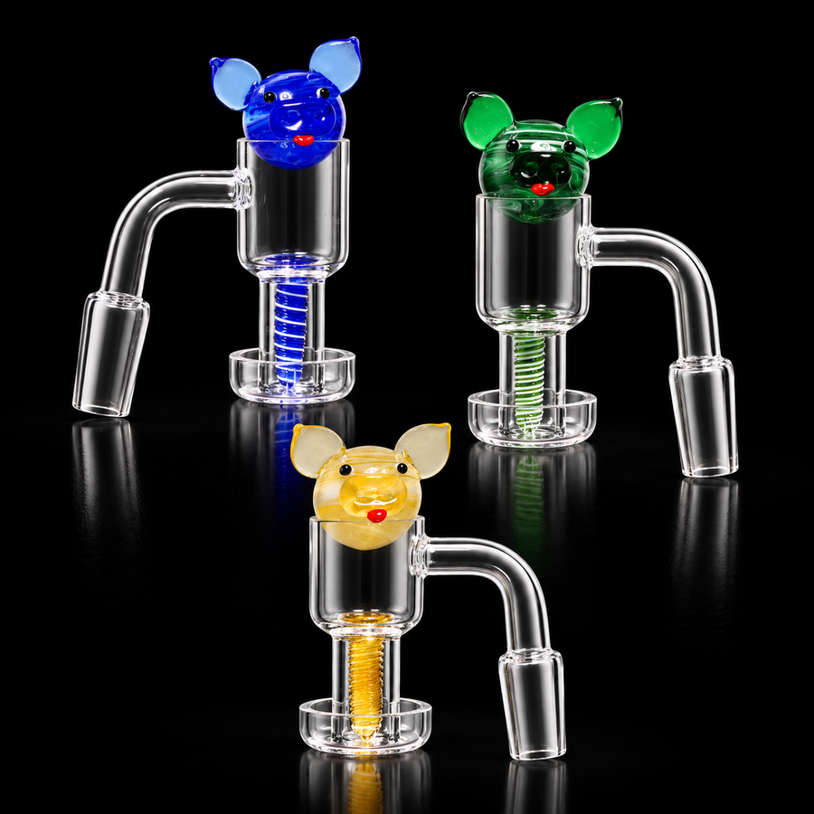 14mm Multicolor Pig Quartz Banger Terp Slurper