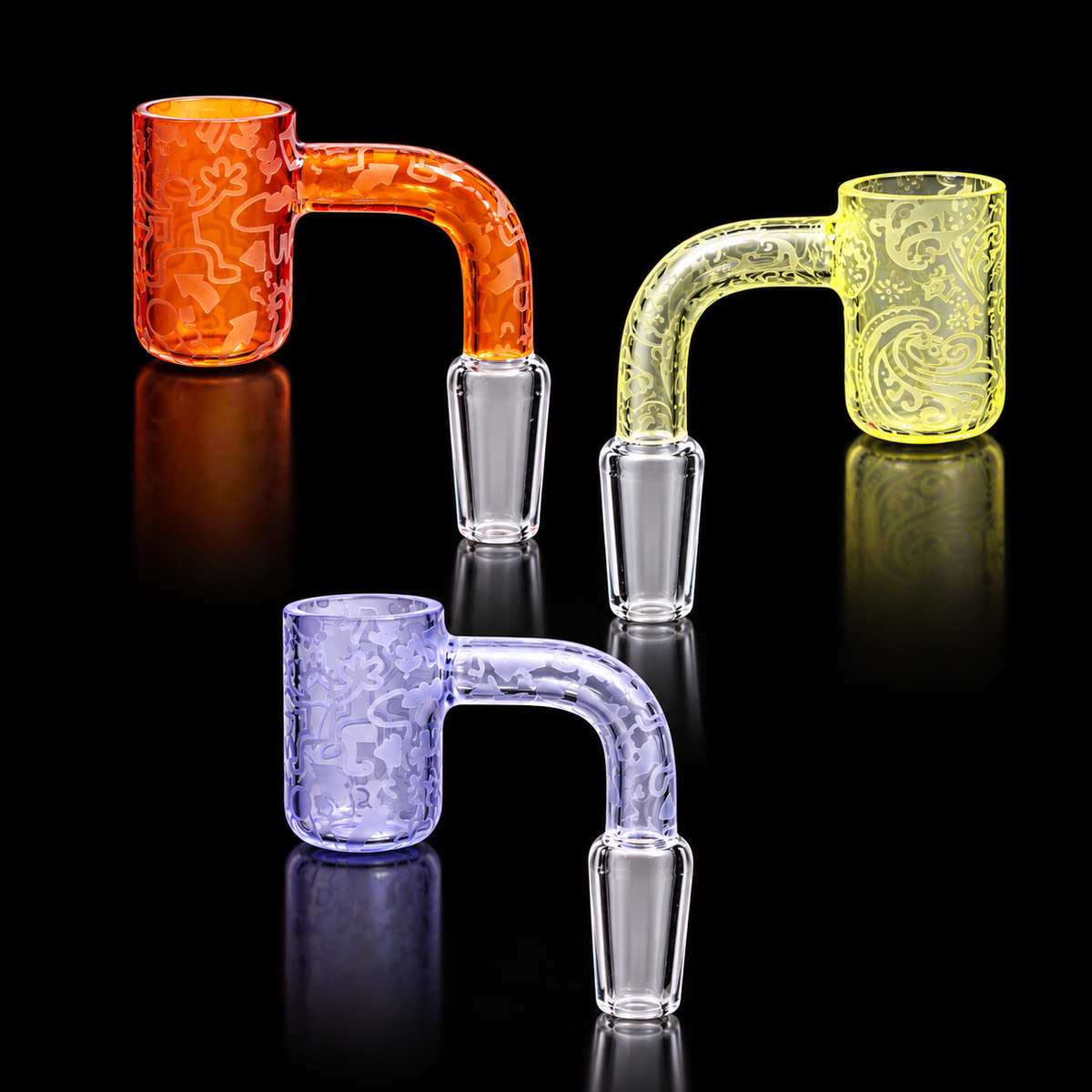 14mm Frozen Pattern Quartz Oil Ring