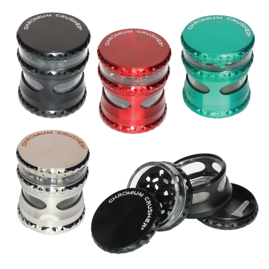 Chromium Crusher 2.5 Inch 63mm Fancy Precision Metal Herb Grinder