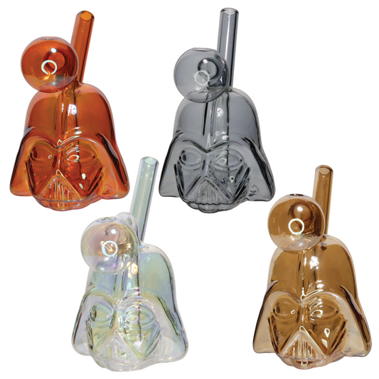 Space Villain Helmet Glass Oil Burner Bubbler - Star Wars– Assorted Colors Wholesale