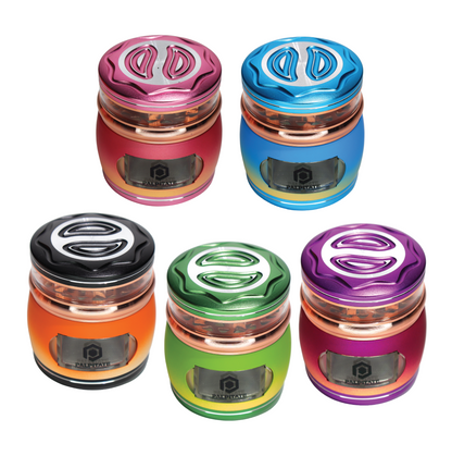 6 pcs -  2.5" 63mm Click it Fancy Design 4 Layer Grinder MG-122