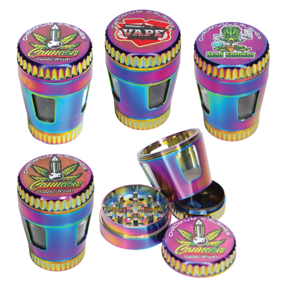 70413 GR-10 Chromium Crusher Rainbow Grinder, 6-Piece