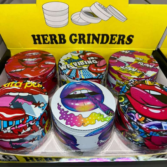 6 pcs - Herb Grinder Lips Style $8.75 each