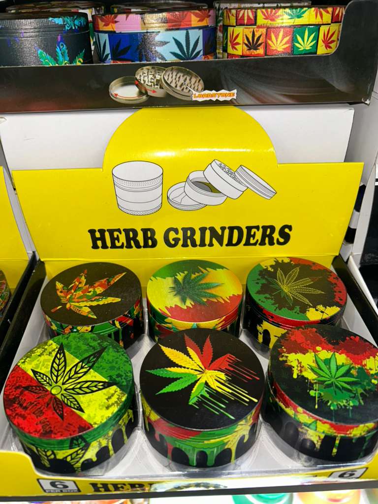 6 pcs - Herb Grinder Weed Leaf Style $8.75 each
