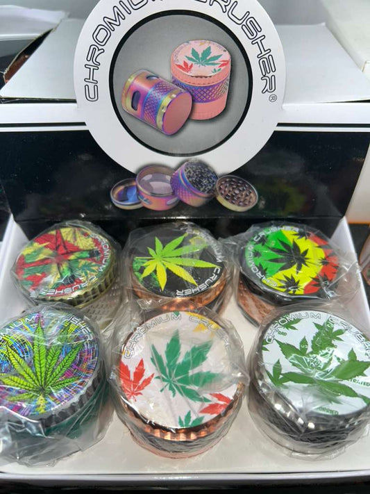 6 pcs - Herb Grinder Marihuana Leaf Love Style $8.75 each