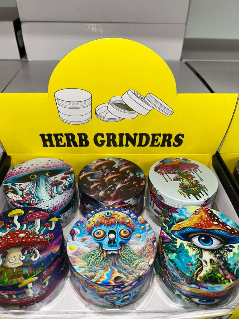 6 pcs - Herb Grinder Alien Mushroom Style $8.75 each