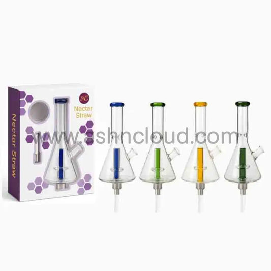 Beaker Style Nectar Collector – 6 Inch Glass Dab Straw with Box Display