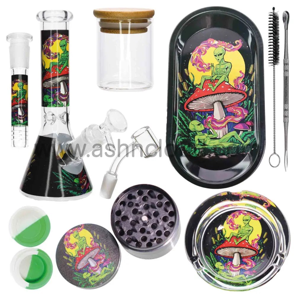 Best Seller - Alien Gift Box Water Pipe For Holidays Kit Wax Weed Simple