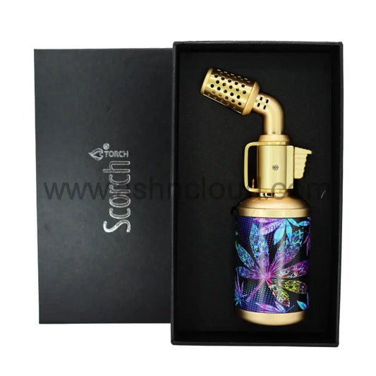 Best Seller Fancy Scorch Torch Box Gold Single