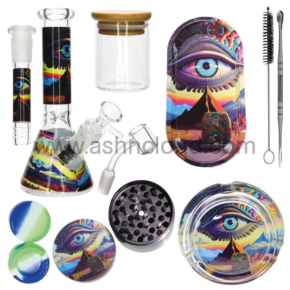 Best Seller - Iluminatti Gift Box Water Pipe For Holidays Kit Wax/Weed