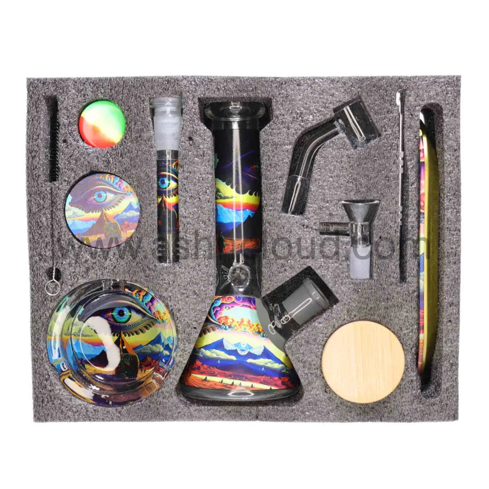 Best Seller - Iluminatti Gift Box Water Pipe For Holidays Kit Wax/Weed