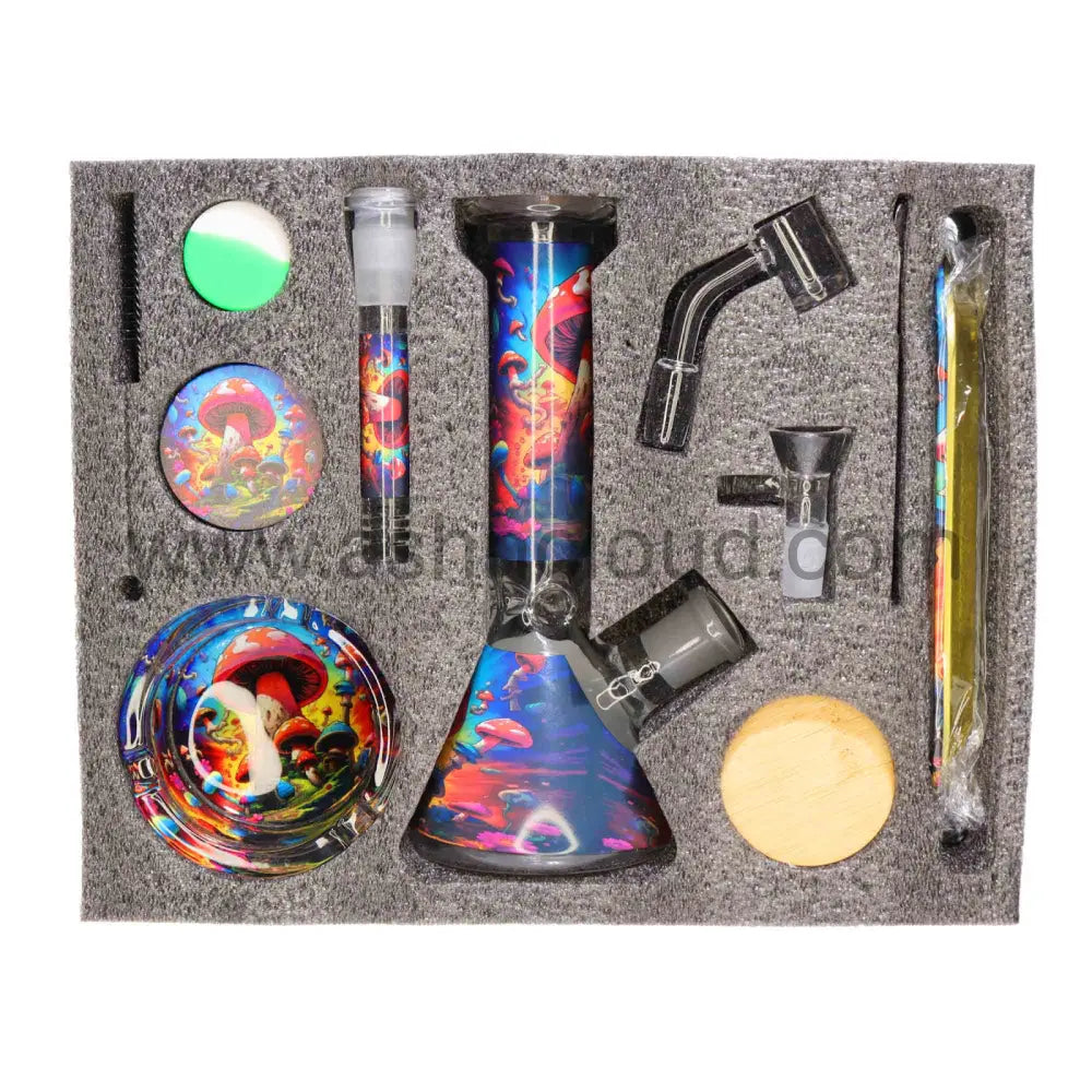 Best Seller - Mushroom Gift Box Water Pipe For Holidays Kit Wax/Weed