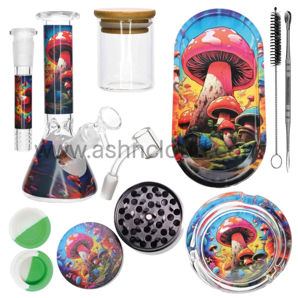 Best Seller - Mushroom Gift Box Water Pipe For Holidays Kit Wax/Weed