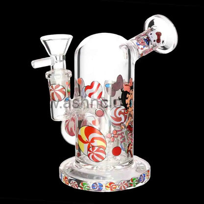 Betty Boop 8’’ Thick Cartoon Vintage Glass Bong with Internal Perc – Wholesale Water Pipe