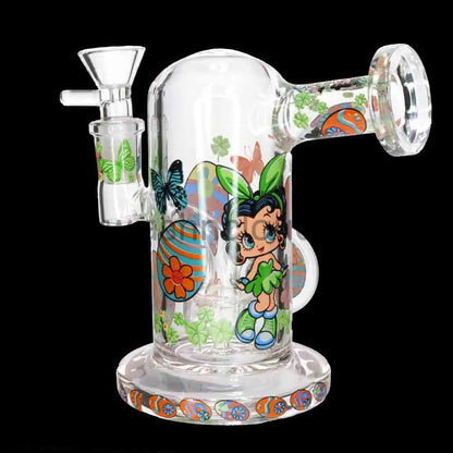 Betty Boop 8’’ Thick Cartoon Vintage Glass Bong with Internal Perc – Wholesale Water Pipe