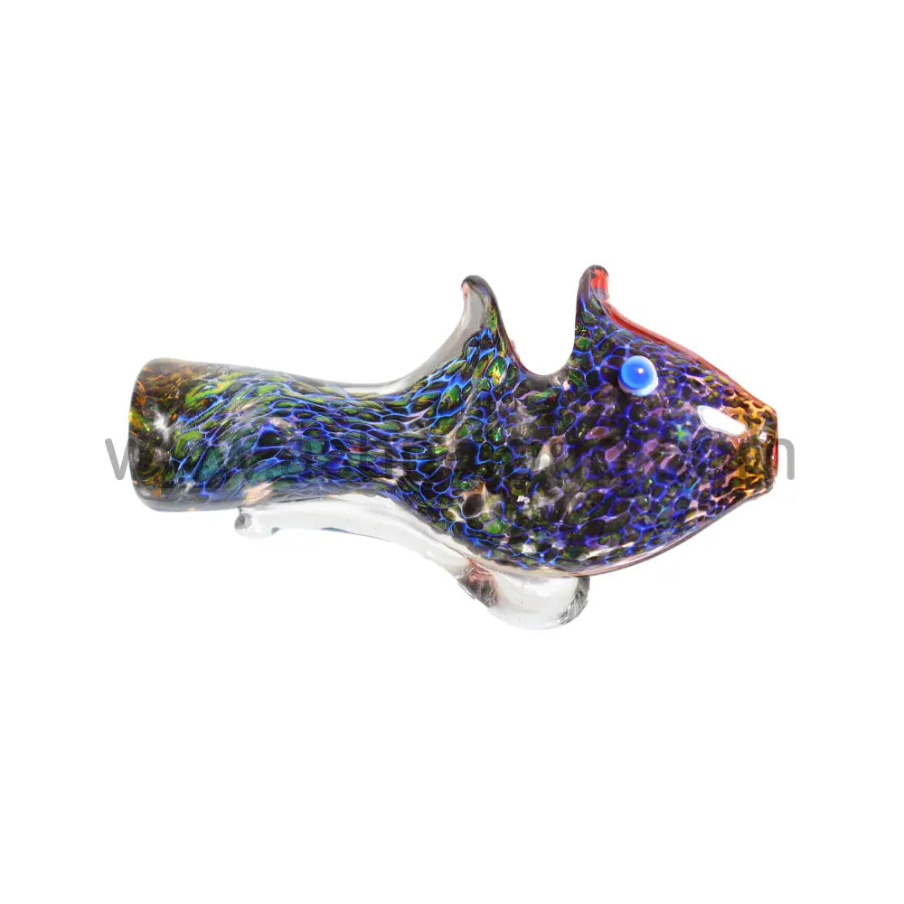 Blue Fish Glass Chillum