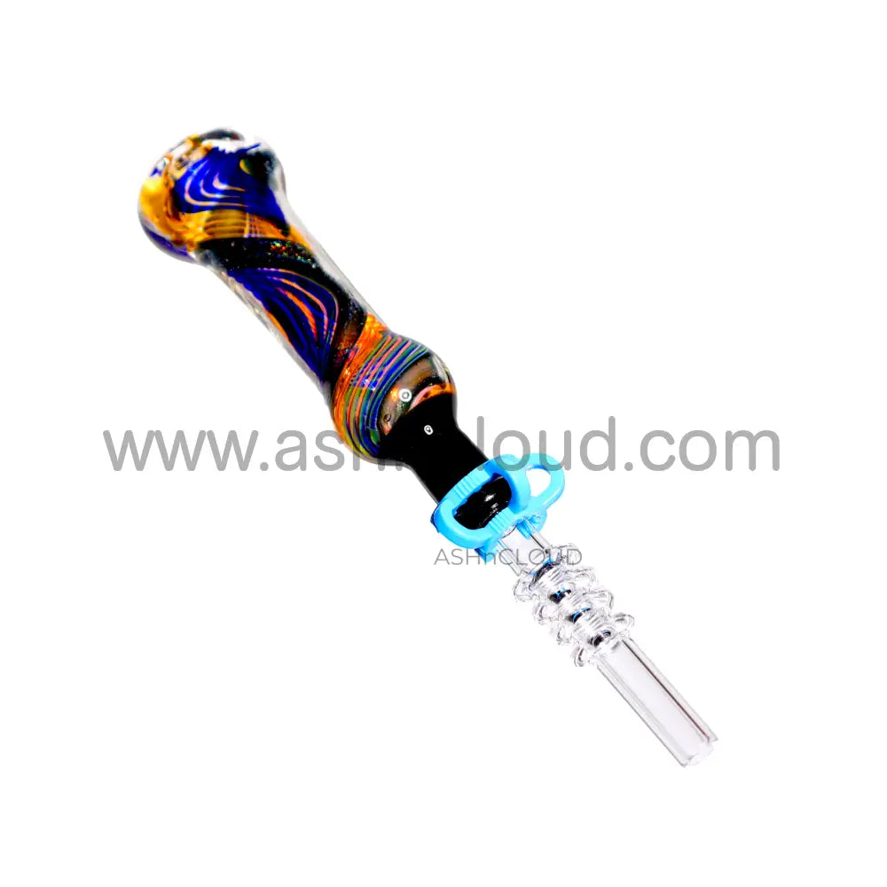 Blue Implosion Glass Nectar Collector