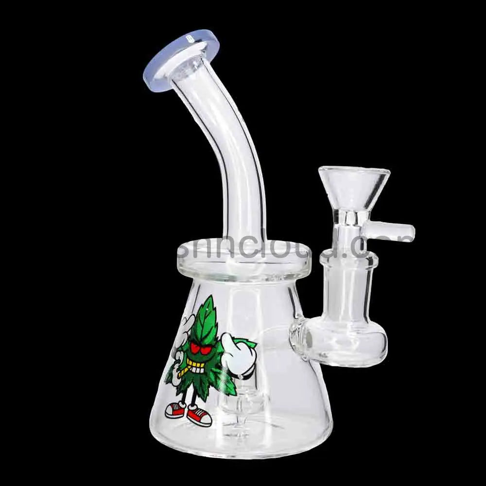 🎨Character Graphic Water Pipe – 8 Inch | Novelty Glass Bong