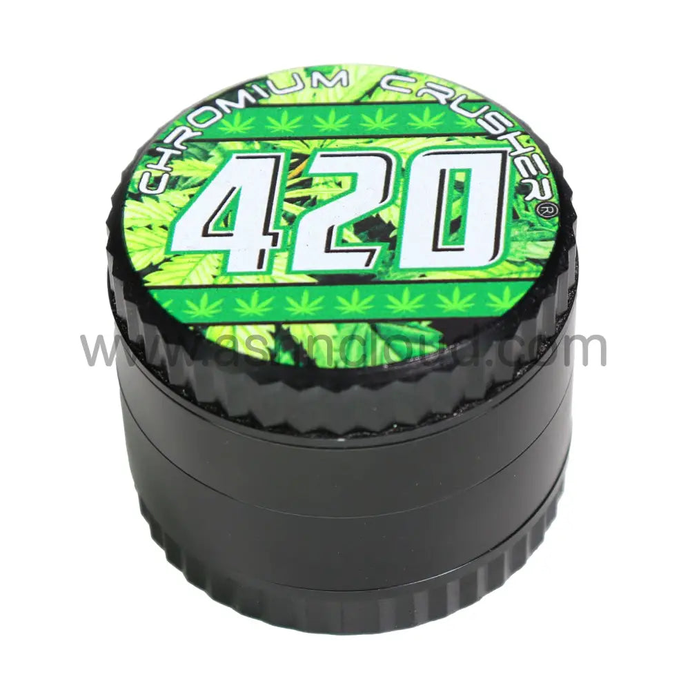 Chromium 2’’ Crusher 4-Piece Herb Grinder Display (6-Pack) – 420 Collection - 70394