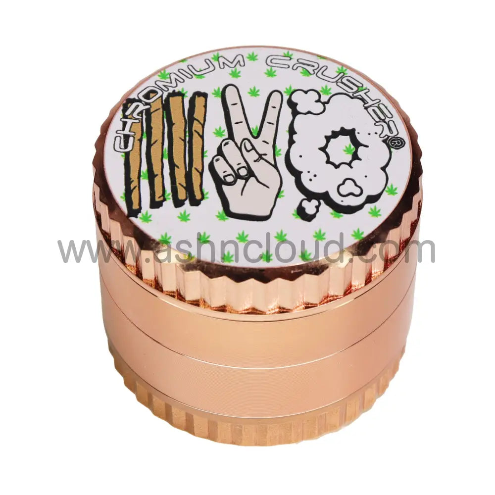 Chromium 2’’ Crusher 4-Piece Herb Grinder Display (6-Pack) – 420 Collection - 70394