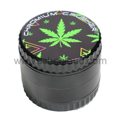 Chromium Crusher 4-Piece Herb Grinder Display (6-Pack) – 2’’ Leaf Design - 70393