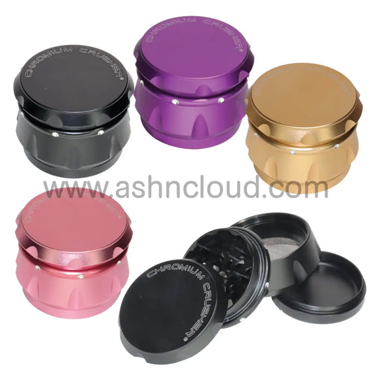 Chromium Crusher 70088 CNC 2.5-Inch 4-Piece Metal Grinder – Assorted Colors Wholesale