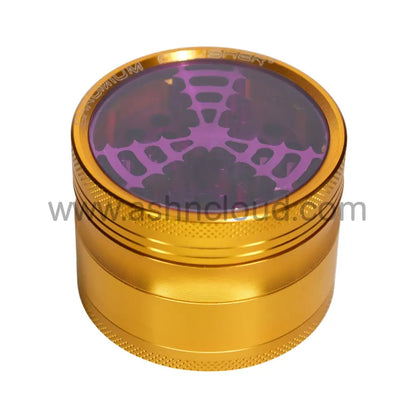 Chromium Crusher 70208 CNC Windmill 2.5-Inch 4-Piece Grinder – Black Gold or Pink Wholesale