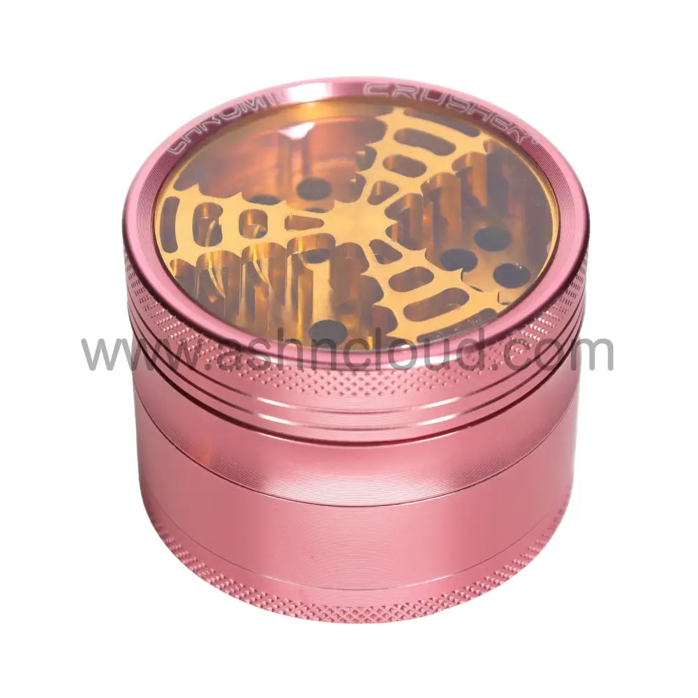 Chromium Crusher 70208 CNC Windmill 2.5-Inch 4-Piece Grinder – Black Gold or Pink Wholesale