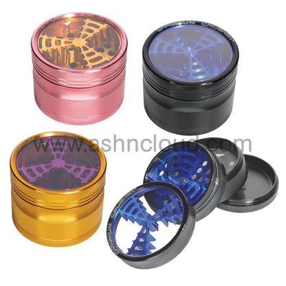 Chromium Crusher 70208 CNC Windmill 2.5-Inch 4-Piece Grinder – Black Gold or Pink Wholesale