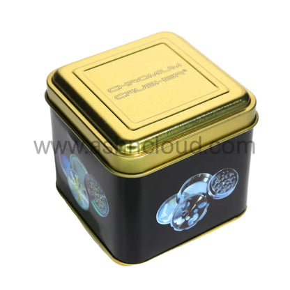 Chromium Crusher 70377 CC 2-Inch 4-Piece Zinc Grinder with Storage Tin – Assorted Colors Wholesale