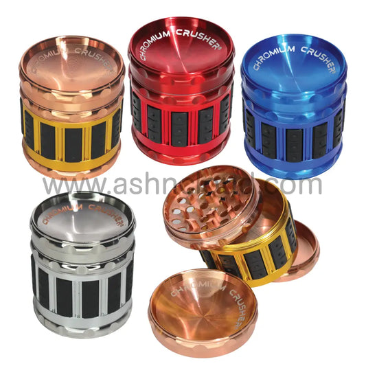 Chromium Crusher 70397 Vortex Deluxe Grip 2.5-Inch 4-Piece Grinder – Assorted Colors Wholesale