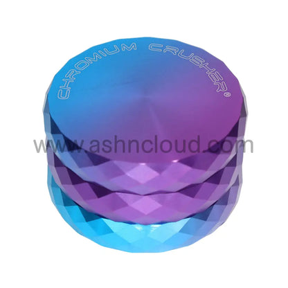 Chromium Crusher 70408 CNC 2.5-Inch 4-Piece Ombre Rainbow Grinder with Diamond-Cut Edge – Wholesale