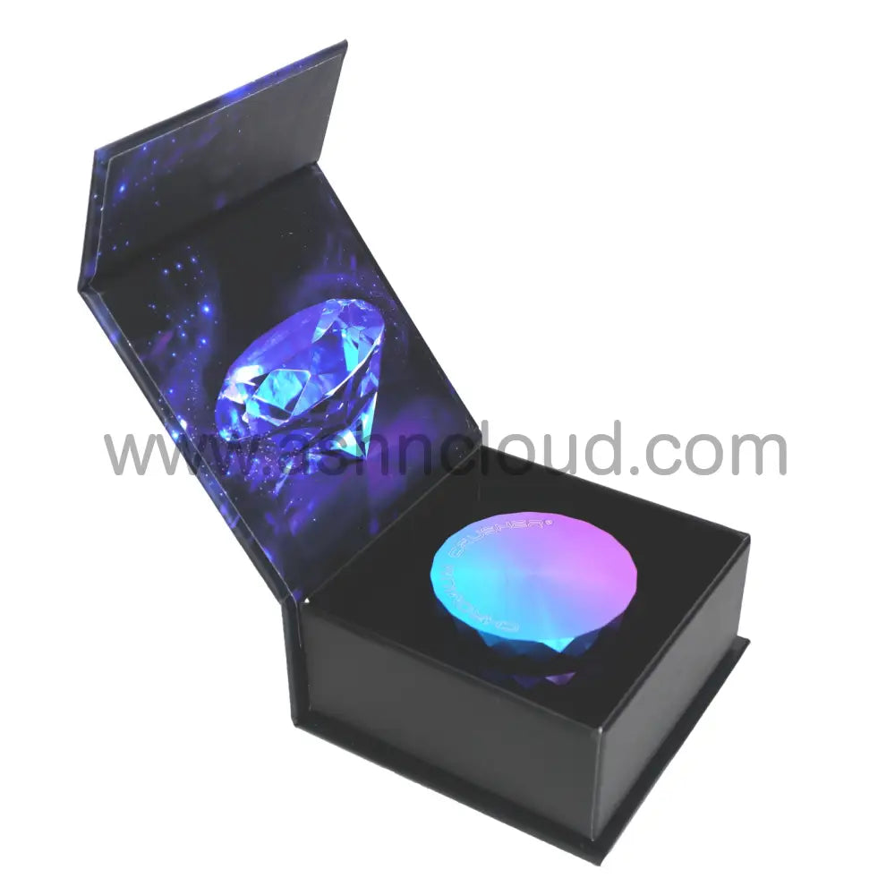 Chromium Crusher 70408 CNC 2.5-Inch 4-Piece Ombre Rainbow Grinder with Diamond-Cut Edge – Wholesale