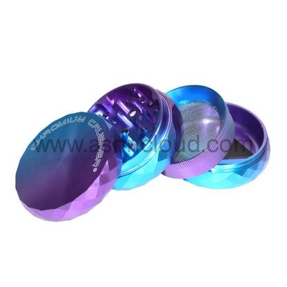 Chromium Crusher 70408 CNC 2.5-Inch 4-Piece Ombre Rainbow Grinder with Diamond-Cut Edge – Wholesale