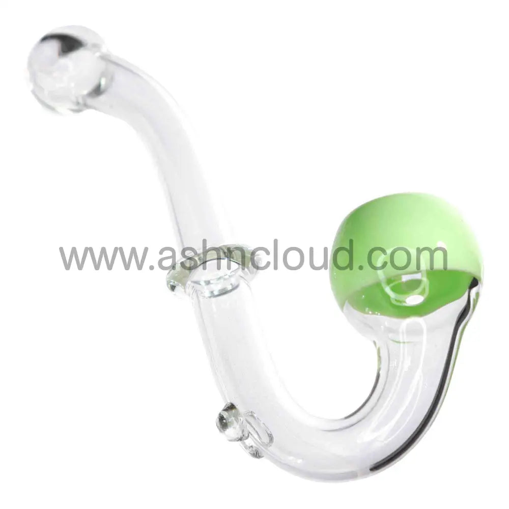 Clear Body Multicolor Glass Sherlock Pipe