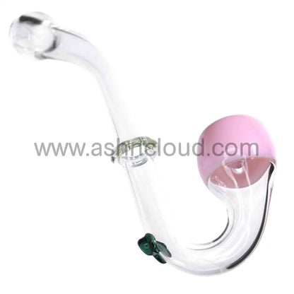 Clear Body Multicolor Glass Sherlock Pipe